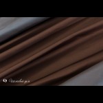 Двусторонний шоколадный с изнанкой цвета морской волны императорский шелк сатин